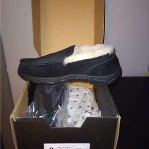 Walkabout sheepskin moccasin black